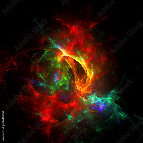  Abstract Shining Background - Fractal Art