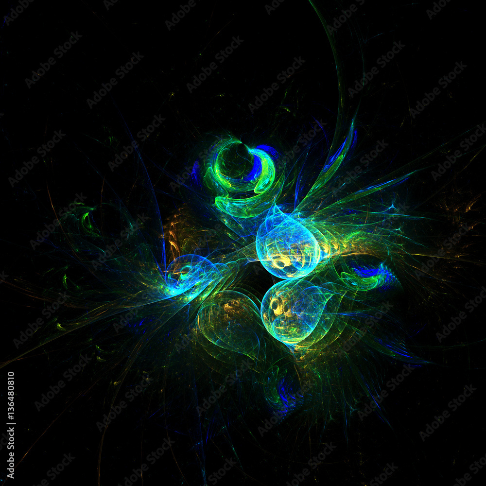  Abstract Shining   Background - Fractal Art