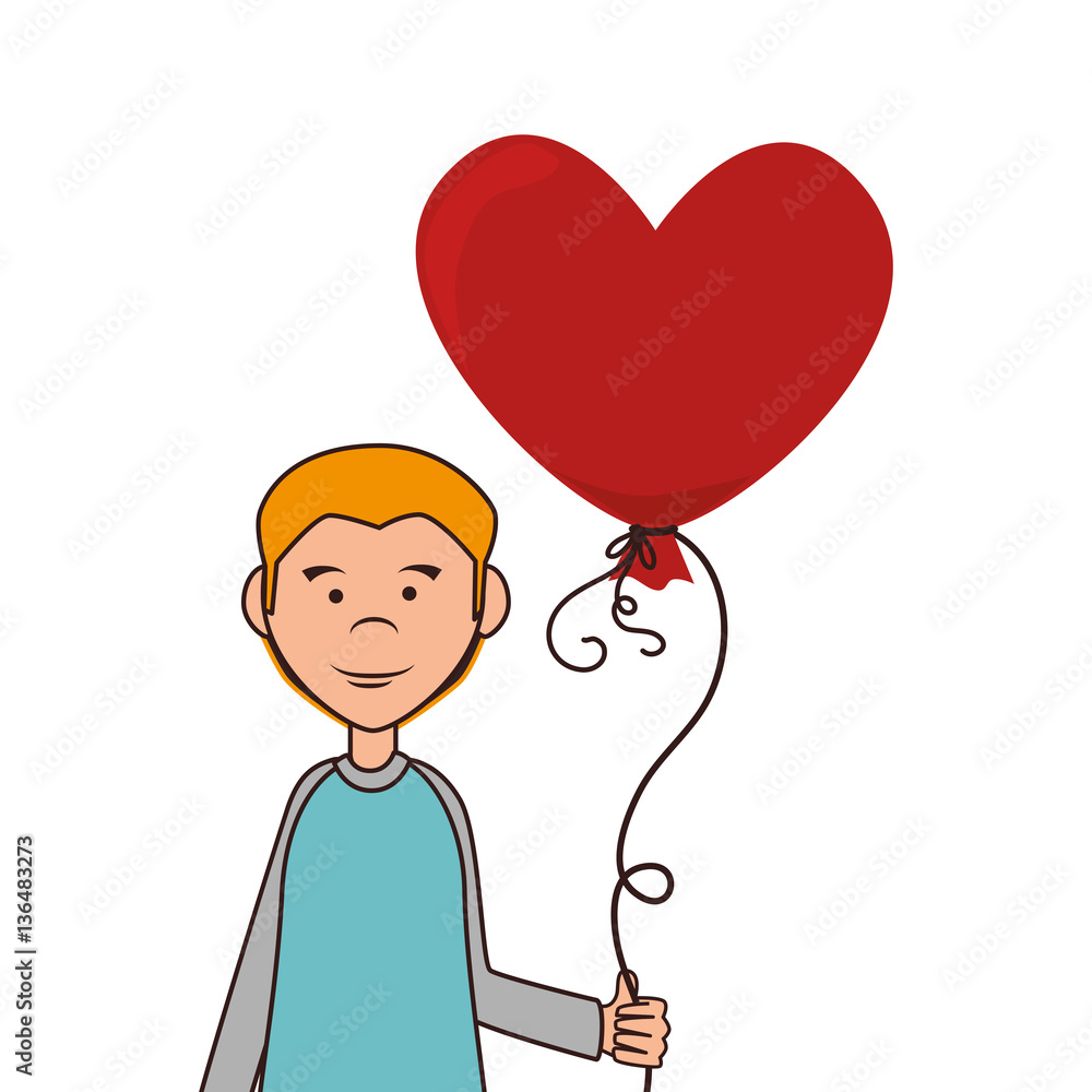 man with heart avatar character isolated icon vector illustration design man with heart avatar character isolated icon vector illustration design