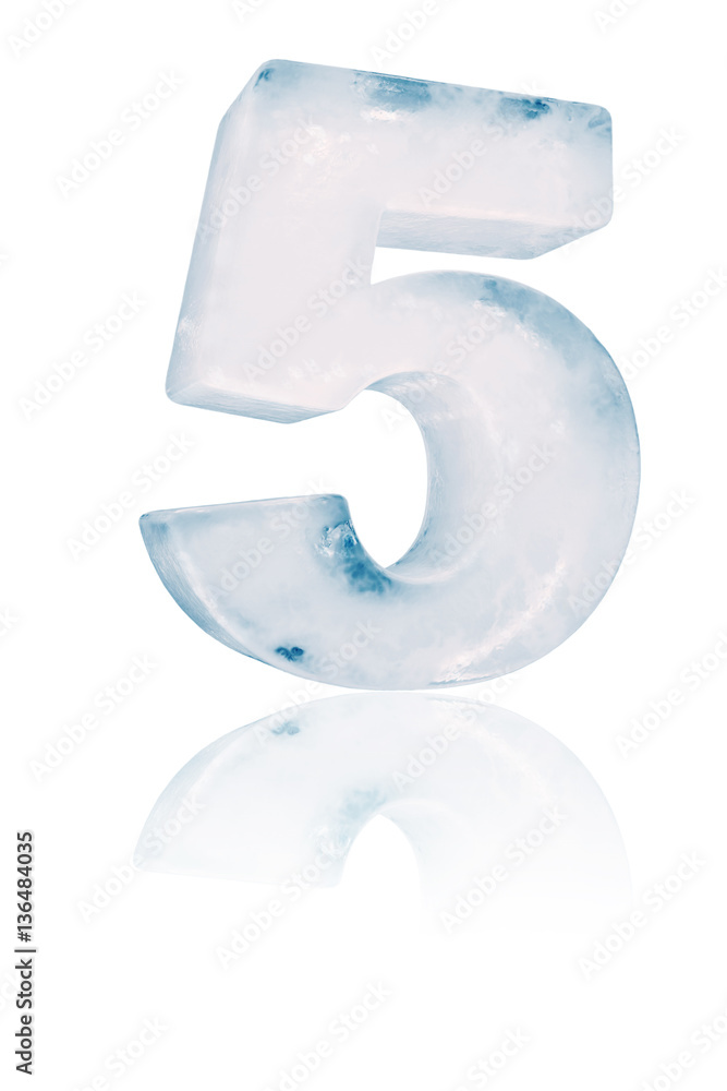 Ice number five illustration Ice number five illustration