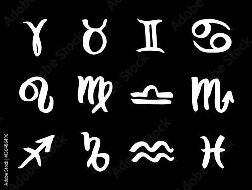 Zodiac signs set