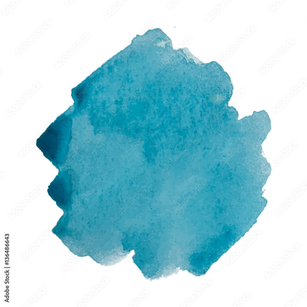 Vector blue watercolor background