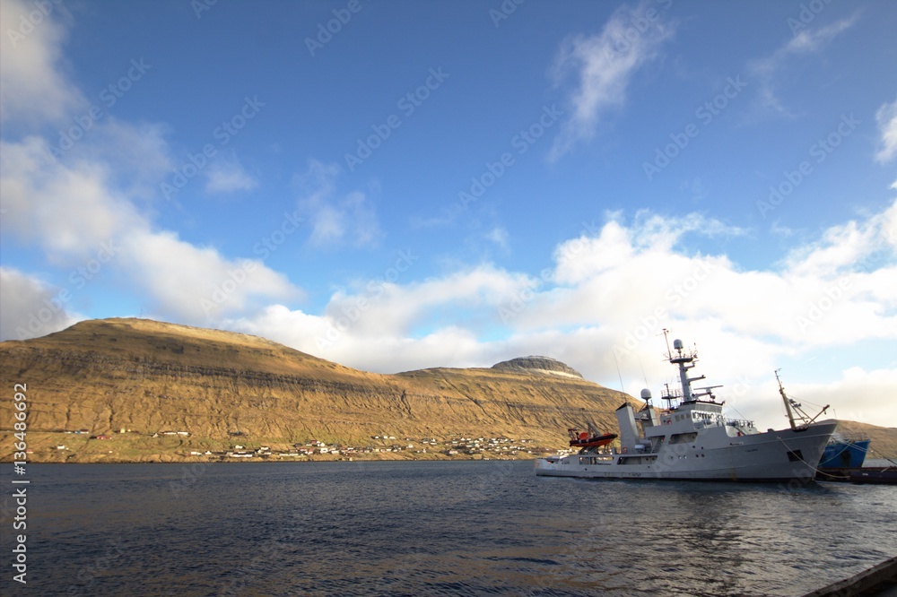 Fototapeta premium Shipyard in the Faroe Islands 