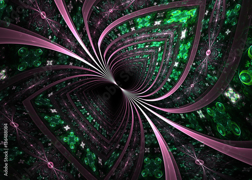 Abstract Fractal Exquisite Pattern Background - Fractal Art