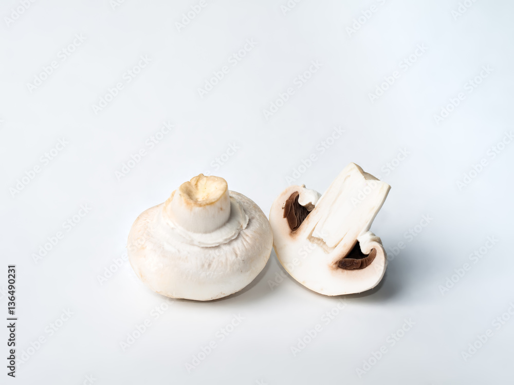 One and a half mushrooms