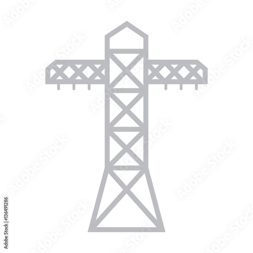 electric post energy voltage vector illustration eps 10
