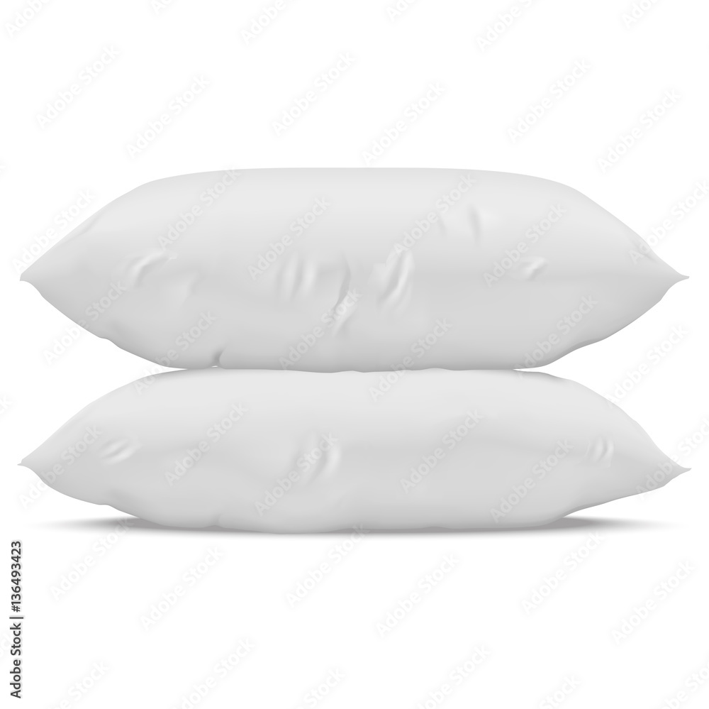 vector realistic pillow set