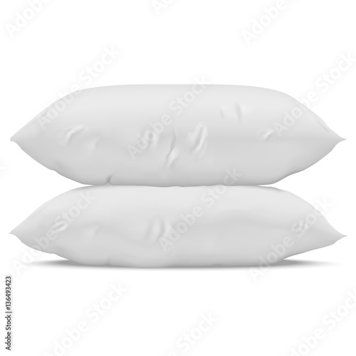 vector realistic pillow set