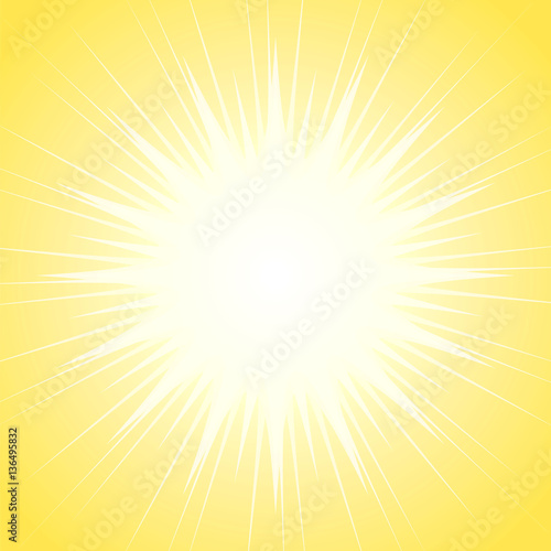 sun flat vector illustration