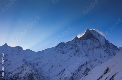 View of Annapurna Base Camp  ABC   Nepal - Himalayas