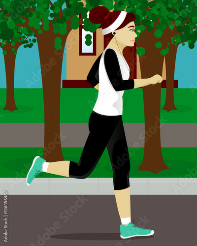 Woman running
