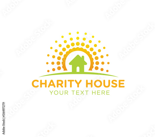 Construction, building vector logo design template. Build or orphanage, house icon