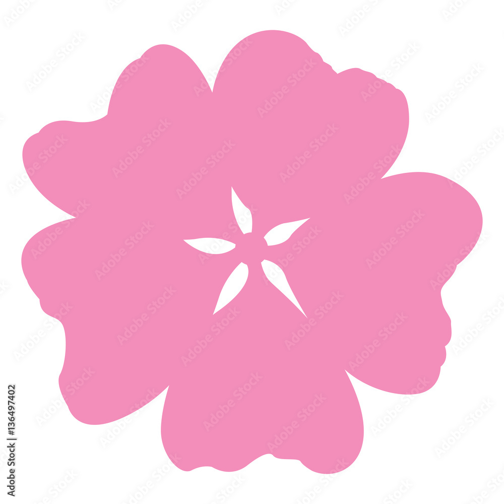 Isolated flower on a white background, Vector illustration Isolated flower on a white background, Vector illustration