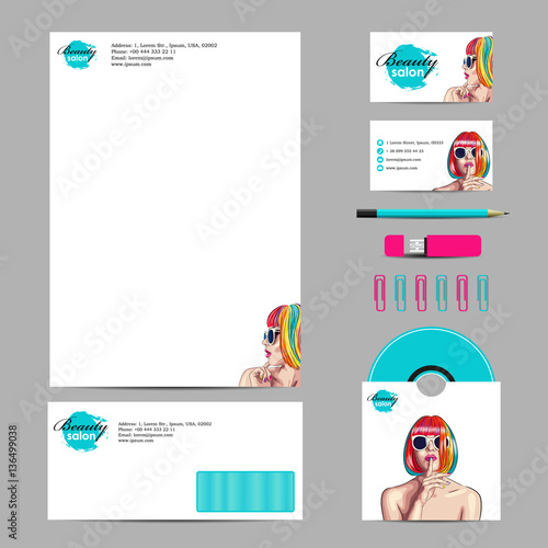 vector business corporate mock-up for official company style