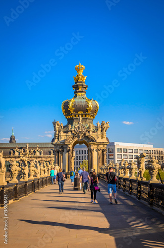 Famous Zwinger palace (Der Dresdner Zwinger) Art Gallery of Dresden, Saxrony, Germany © Olena Zn