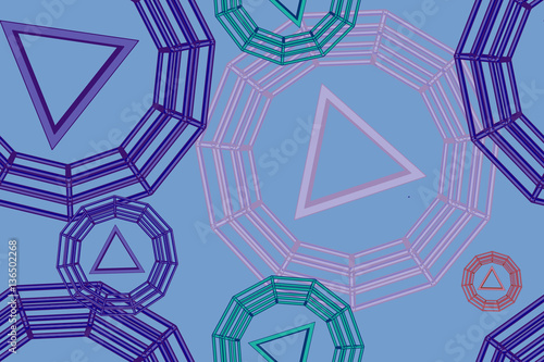 Seamless vector geometric strip pattern background