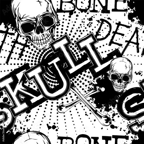 skull background