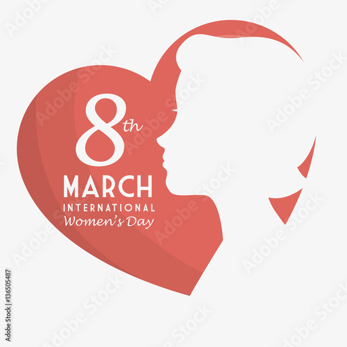 happy womens day card vector illustration design