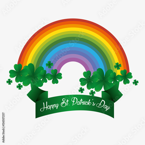 happy saint patricks day card vector illustration design