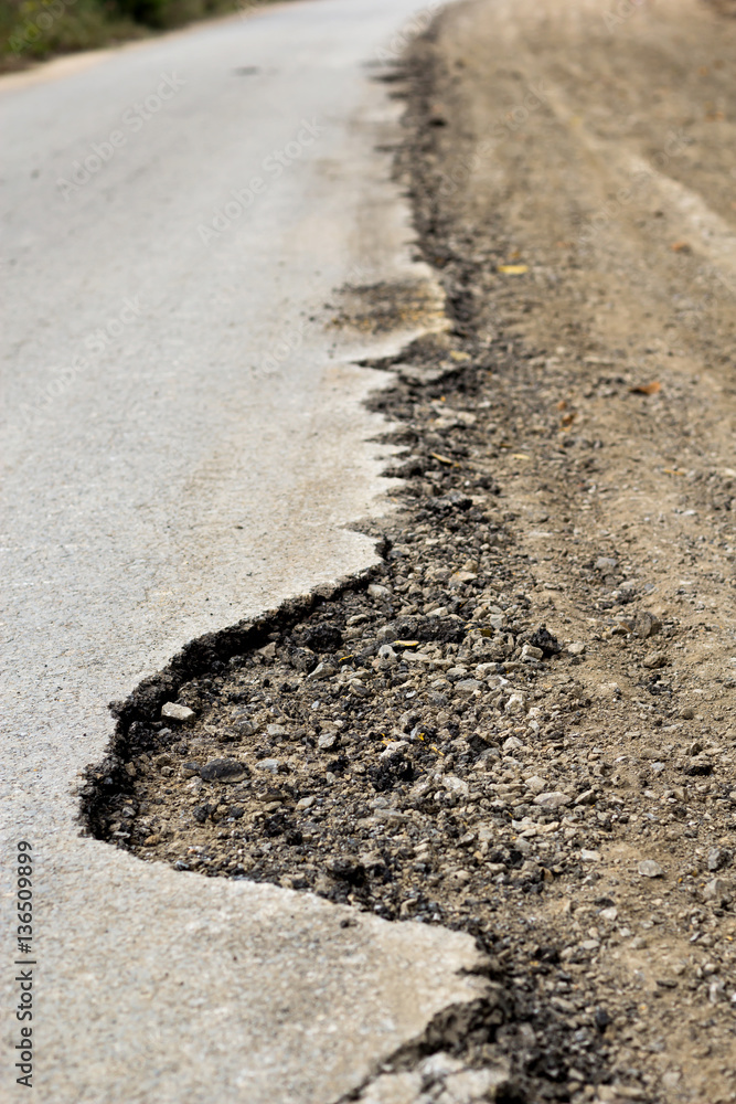 damage road damage road