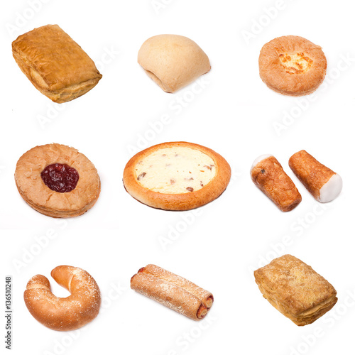 set of a different bakery products
