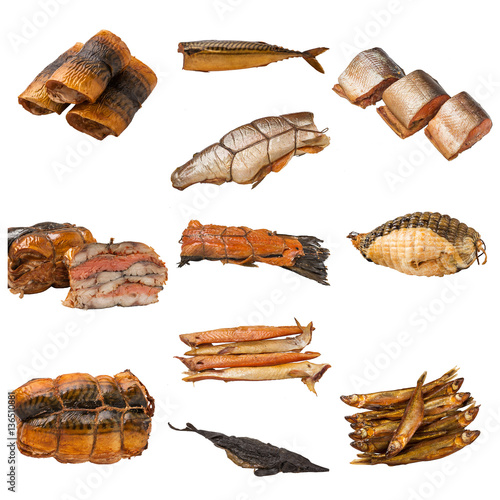 set of a different preserved fish