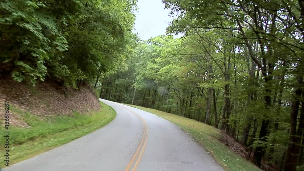 POV along the Blue Ridge Parkway in North Carolina POV along the Blue Ridge Parkway in North Carolina
