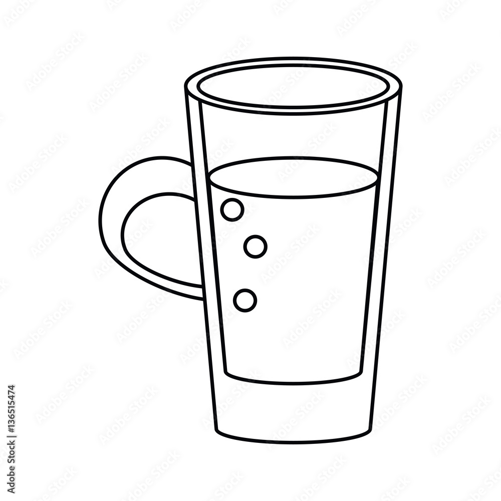 glass cup juicy refreshment thin line vector illustration eps 10 glass cup juicy refreshment thin line vector illustration eps 10