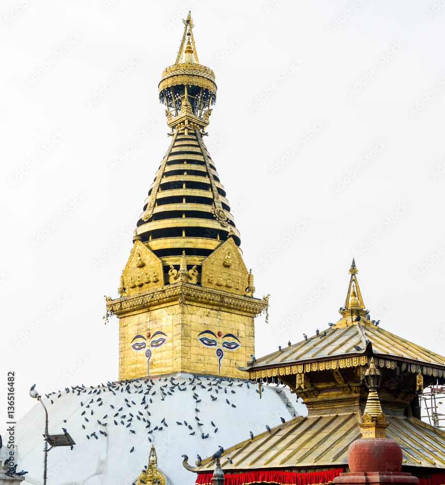 Naklejka premium Swayambhunath Stupa