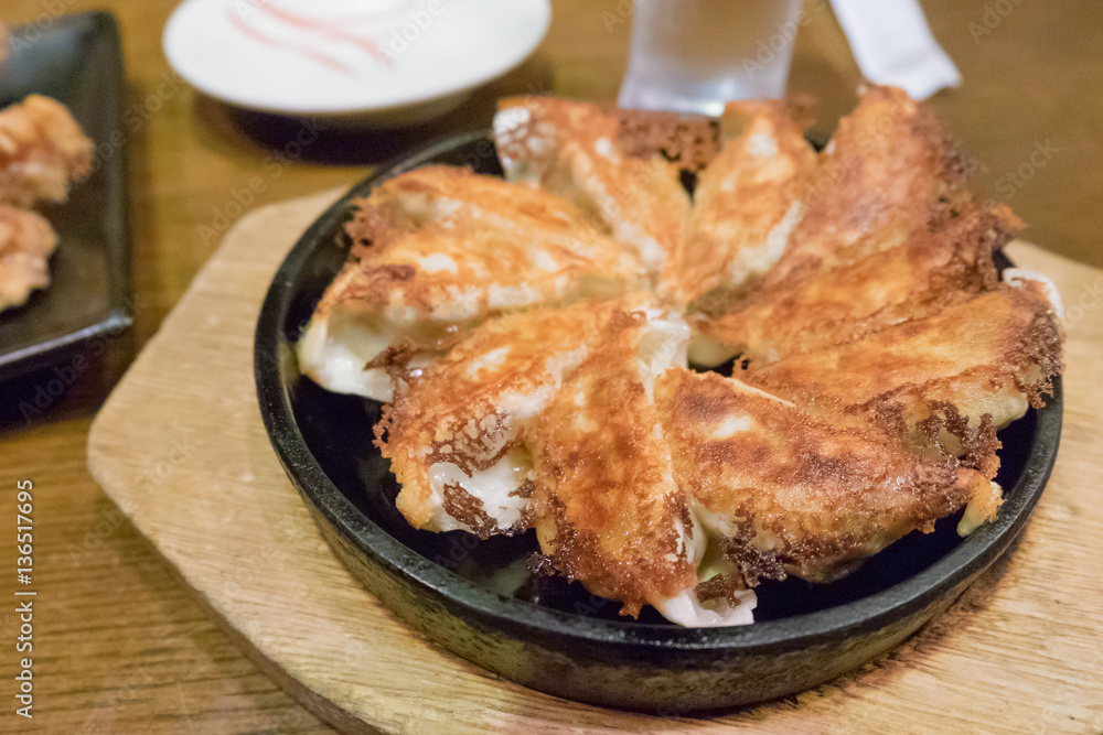 Japanese gyoza food