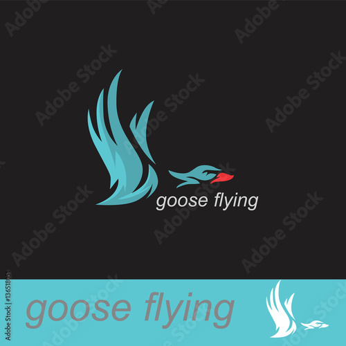 Goose Flying Logo