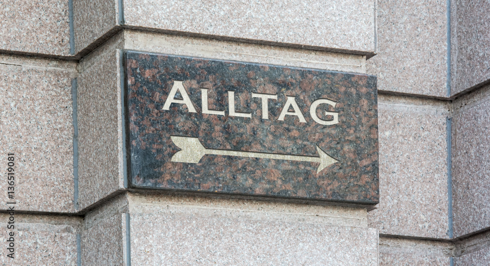 Fototapeta premium Schild 204 - Alltag