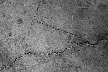 Fototapete Betonoptik Rissige Betonoberfläche mit Sprüngen  © r_tee