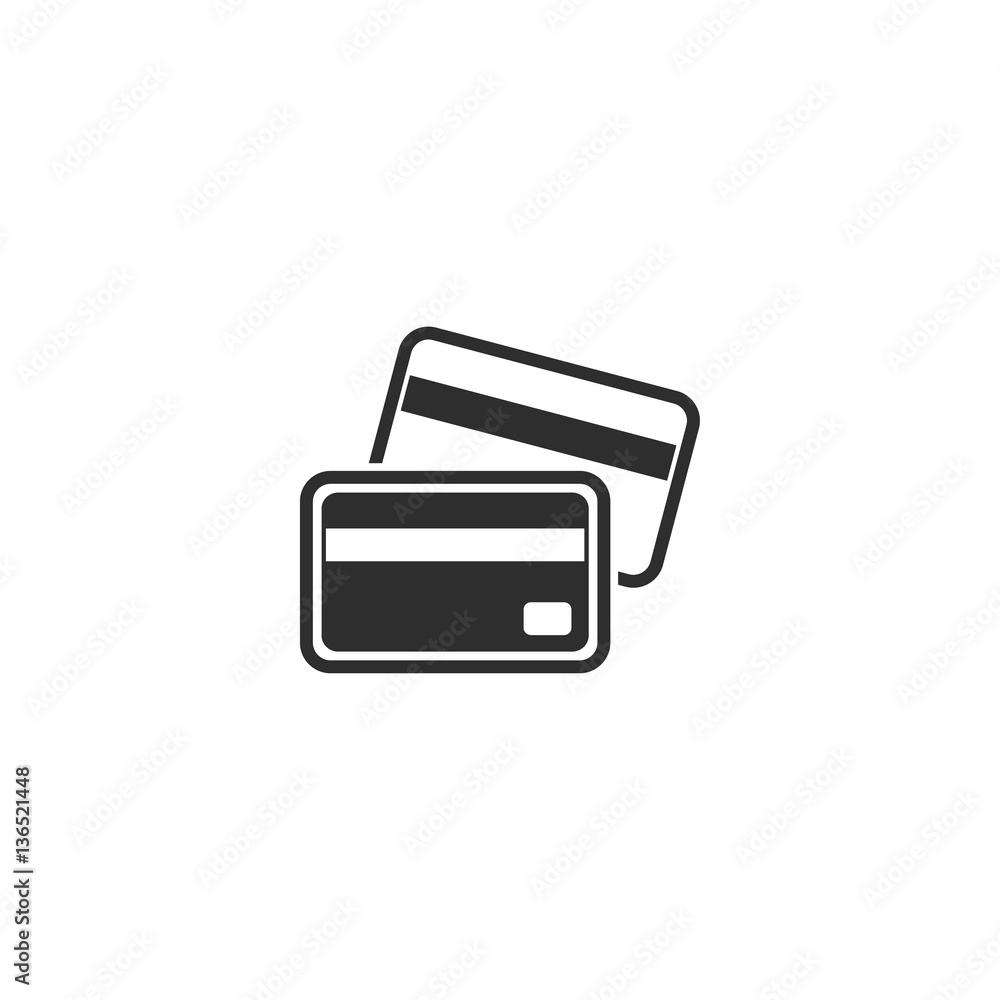 Credit card - vector icon. Credit card - vector icon.