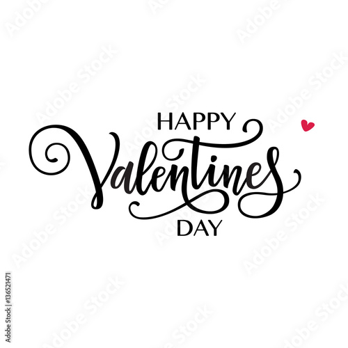 Happy Valentine s day lettering