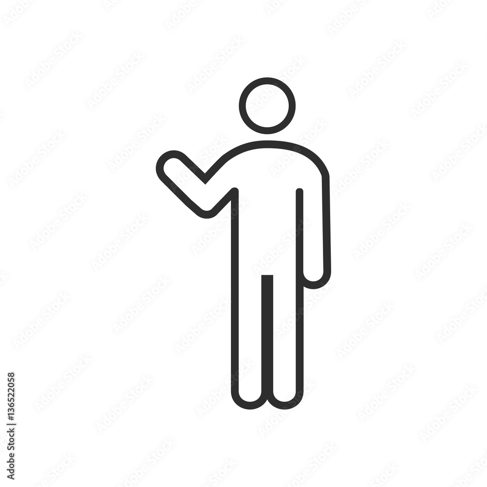 Man - vector icon. Man - vector icon.