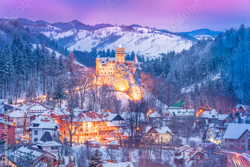 Medieval Dracula Castle, fortress in Bran, Brasov, Transylvania