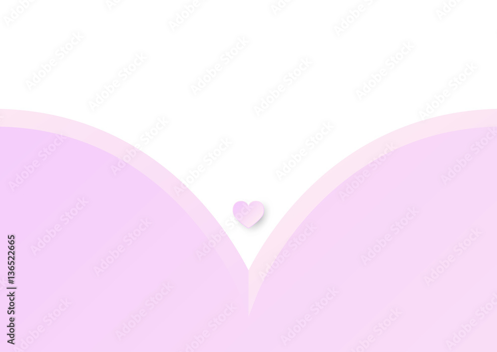 heart with copy space on top