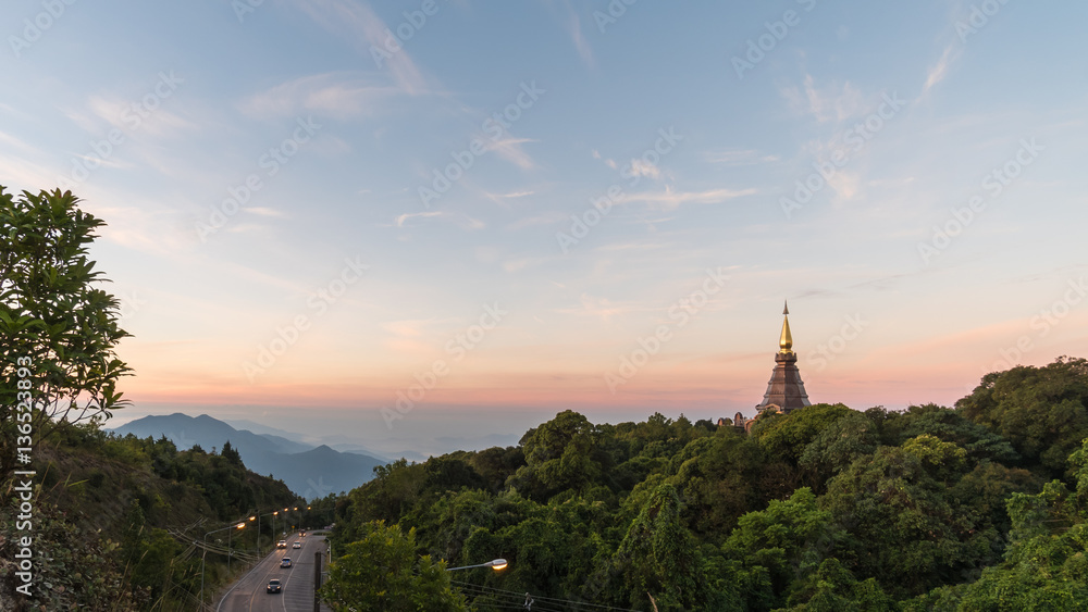 Pagoda on top