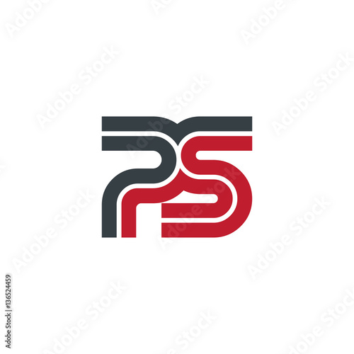 Initial Letter PS Linked Design Logo