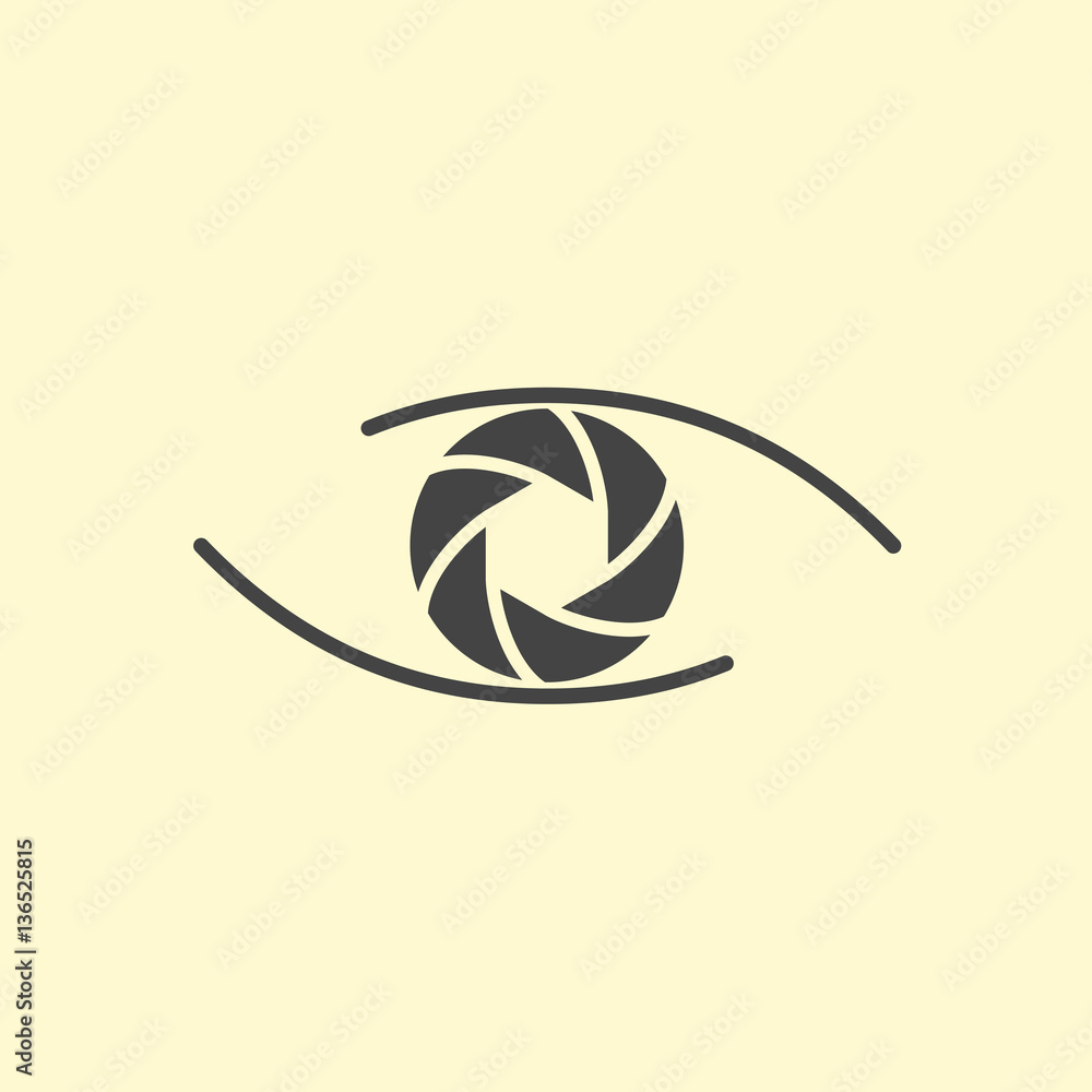 Photography logo design eye. Photography logo design eye.