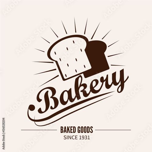 Bakery logotype. Bakery or bred shop vintage design element.