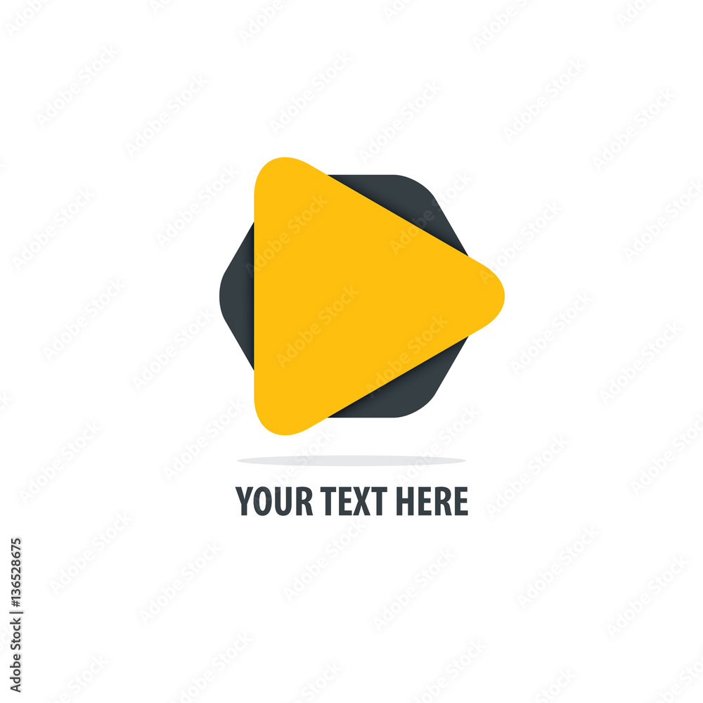 Abstract play logo, design concept Abstract play logo, design concept