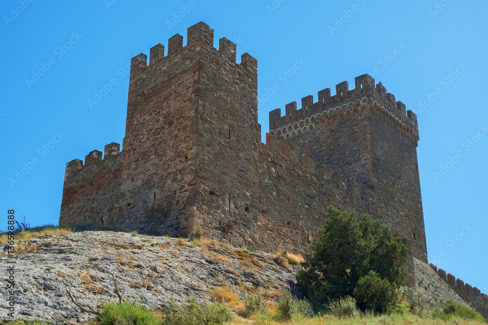The ancient Genoese fortress