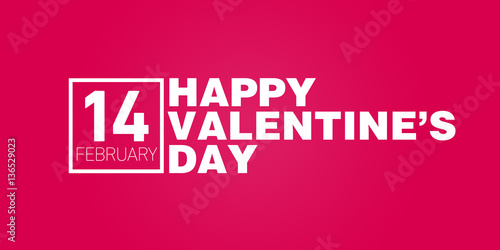happy valentines day minimal logo typography 14 th february