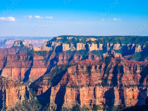Amazing Nature of Grand Canyon North Rim. Closeup of Sandstone Canyons.