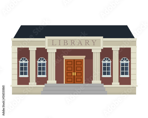 Modern Flat Commercial Government Office Building, Suitable for Diagrams, Infographics, Illustration, And Other Graphic Related Assets -  Library  