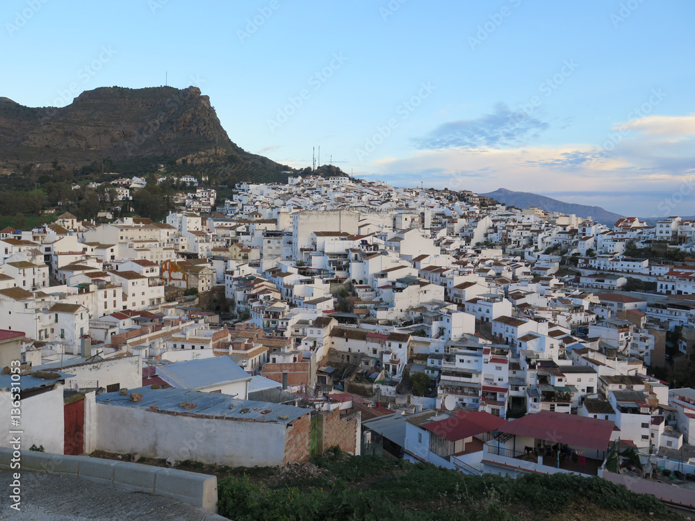 White village of Alora, Andalusia