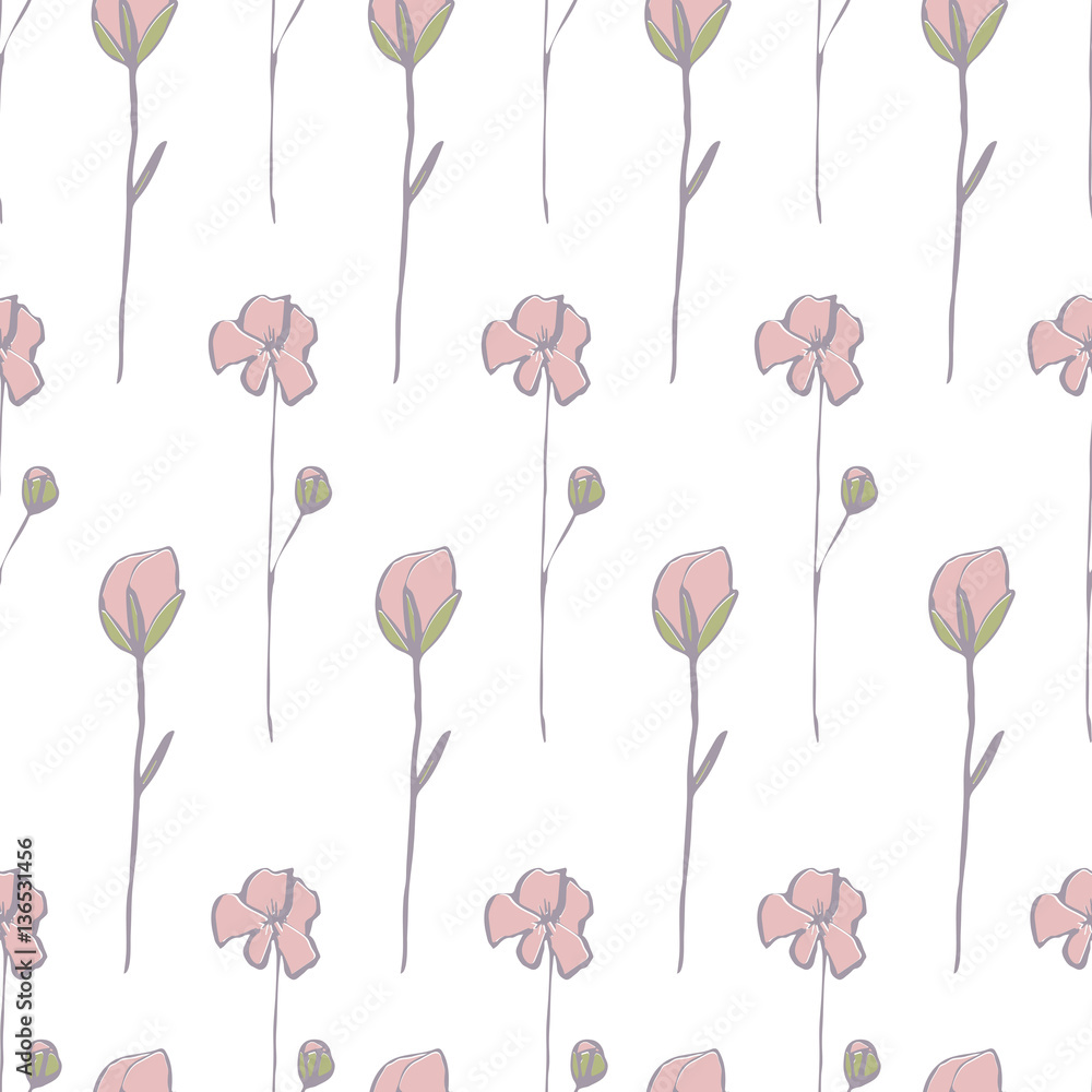 Seamless Vector Floral Pattern