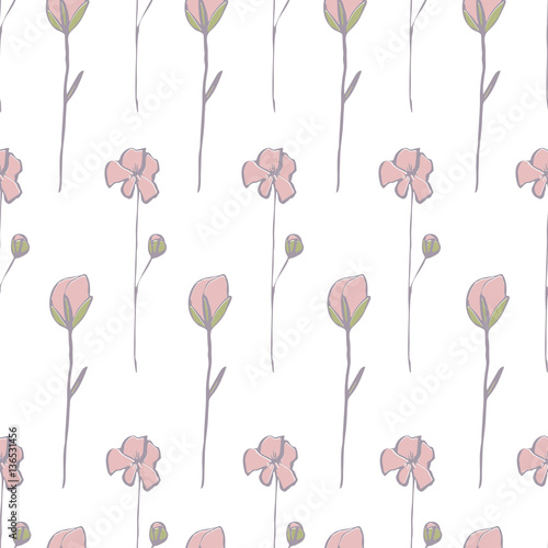 Seamless Vector Floral Pattern © Ольга Деева